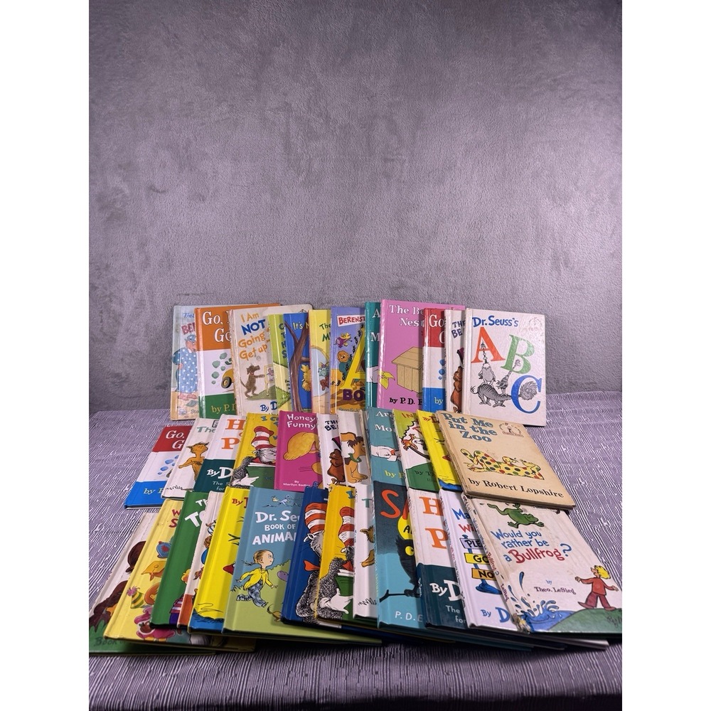 Lot of 37 Vintage Dr Seuss Beginner Books Bright Early Hardcover P D Eastman